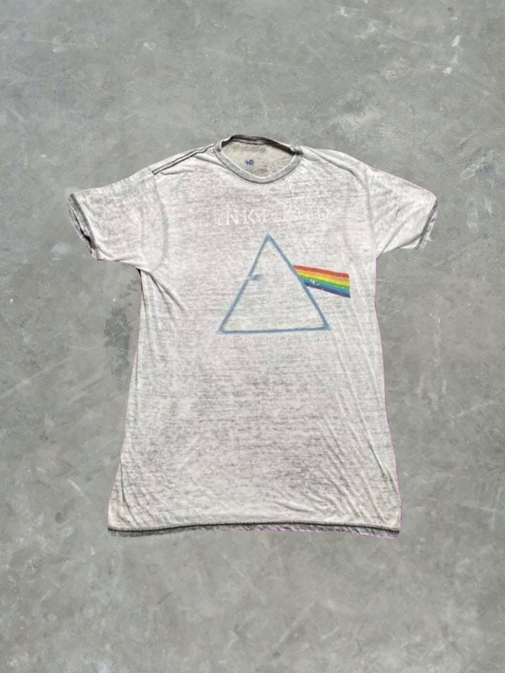 ☀️ Pink Floyd Dark Side of the Moon Band Tee Mens Size M Gray